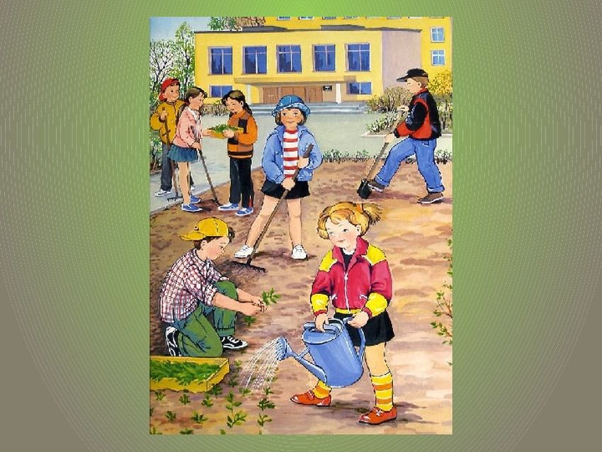 Сюжетные картины Труд людей весной