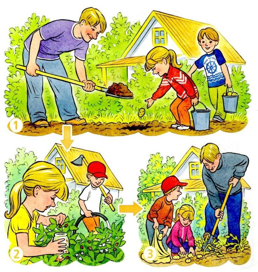 Труд людей весной Рисунок труд