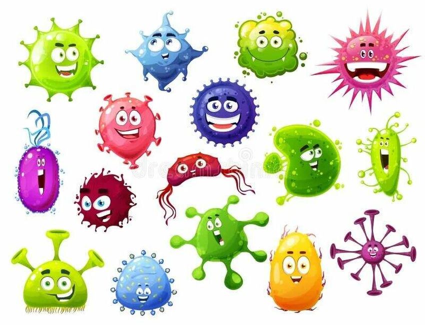 Мультяшные микробы