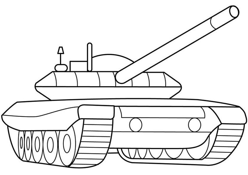 Раскраска танк т 90