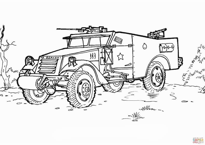 Разукрашки военная техника