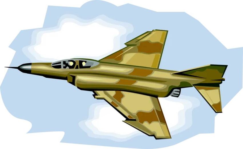 Военный самолет рисунок