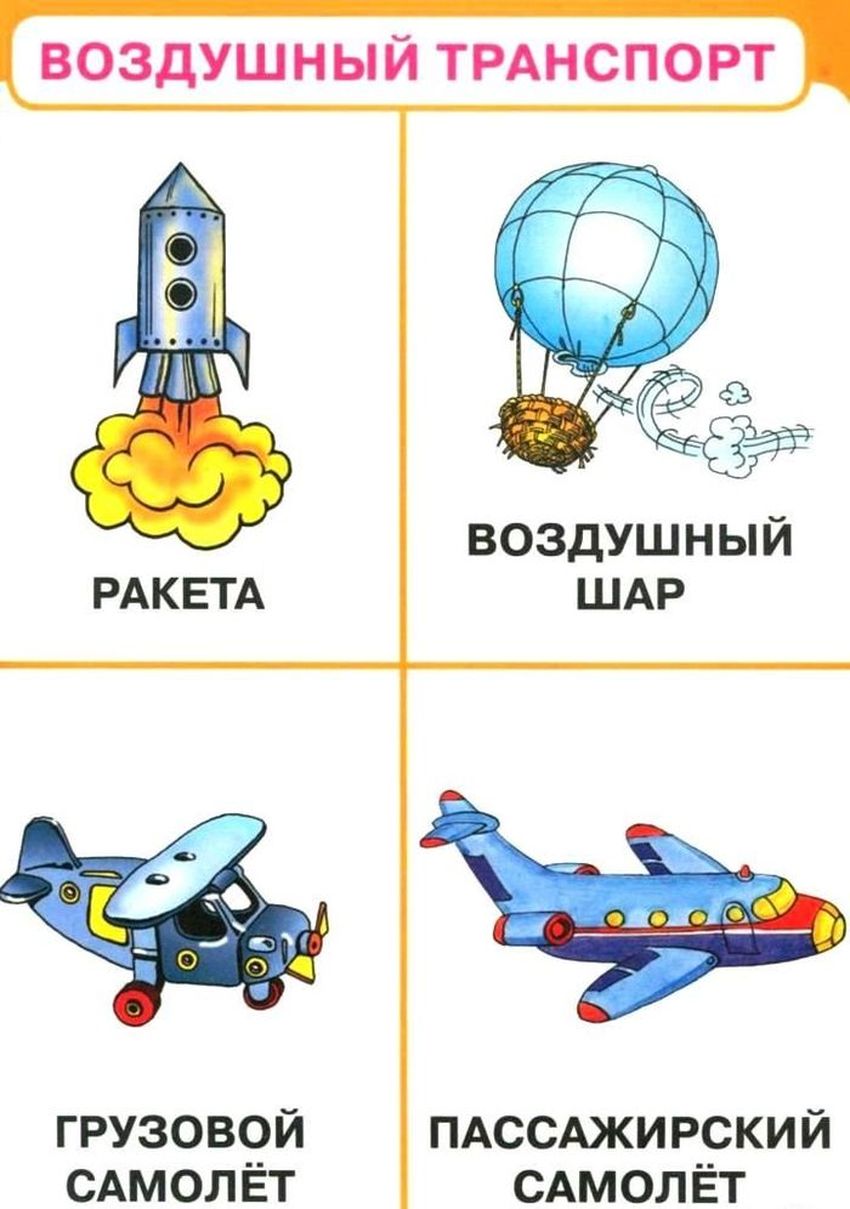 Воздушный транспорт для детей Воздушный транспорт