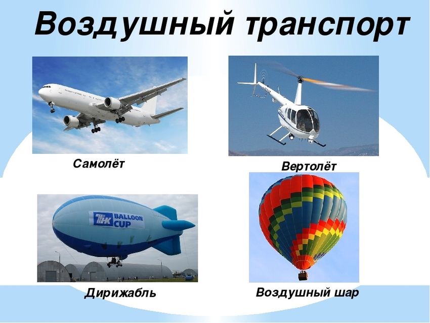 Воздушный транспорт Воздушный транспорт для детей
