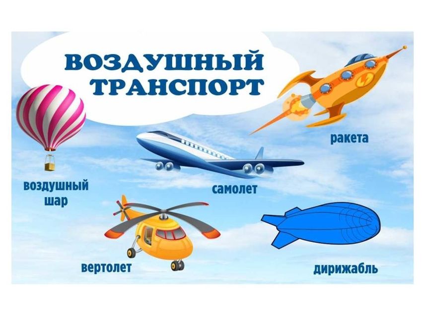 Воздушный транспорт Воздушный транспорт для детей
