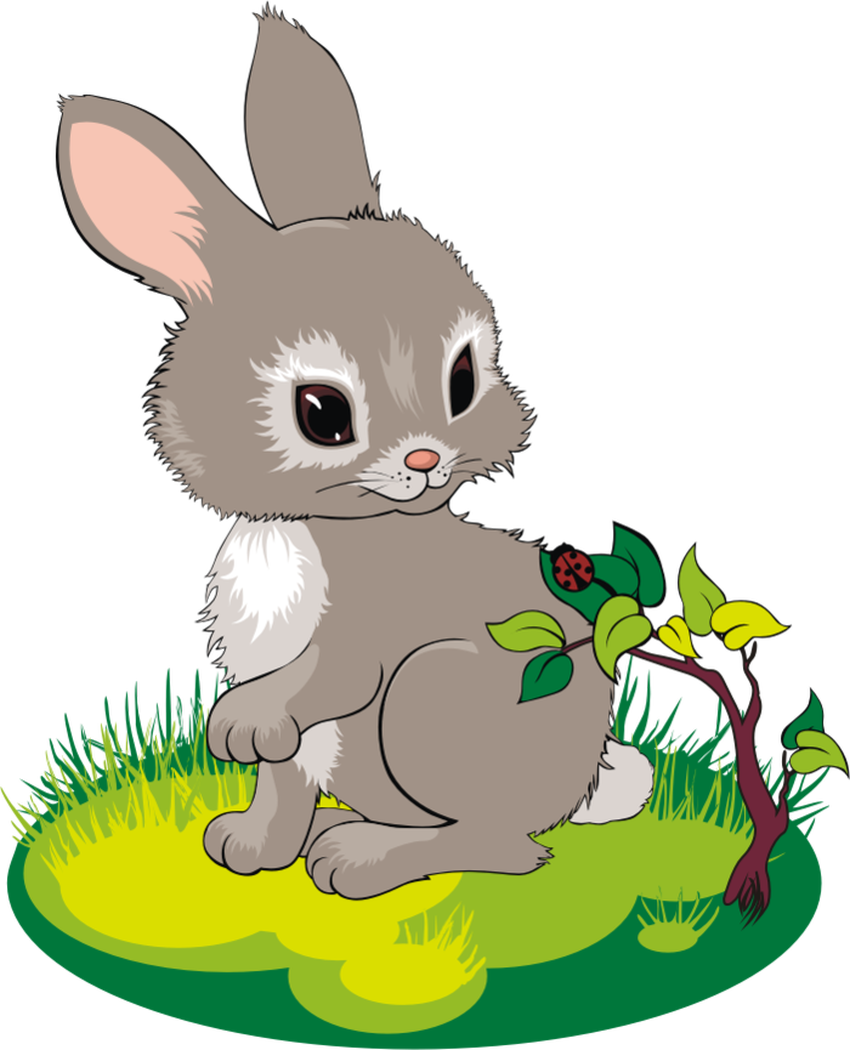 Рисунок зайки для детей