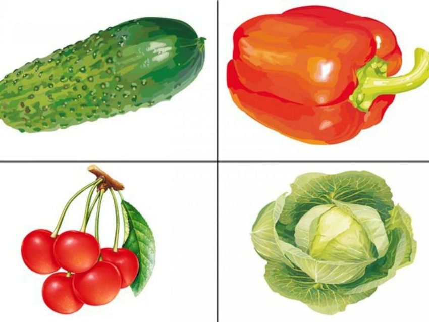 Овощи для дошкольников