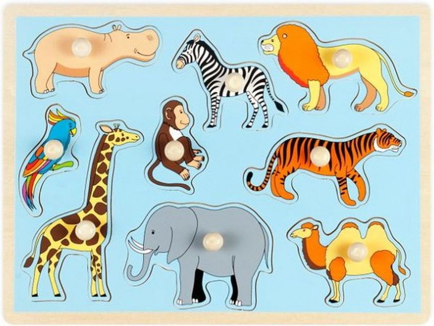 Животные африки для детей Пазлы африканские животные