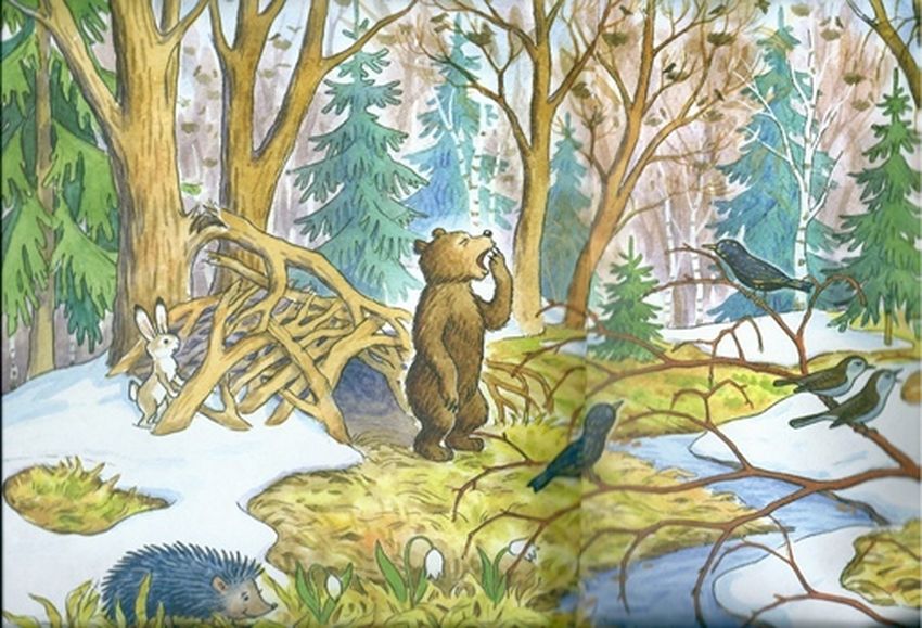 Весенний лес для дошкольников