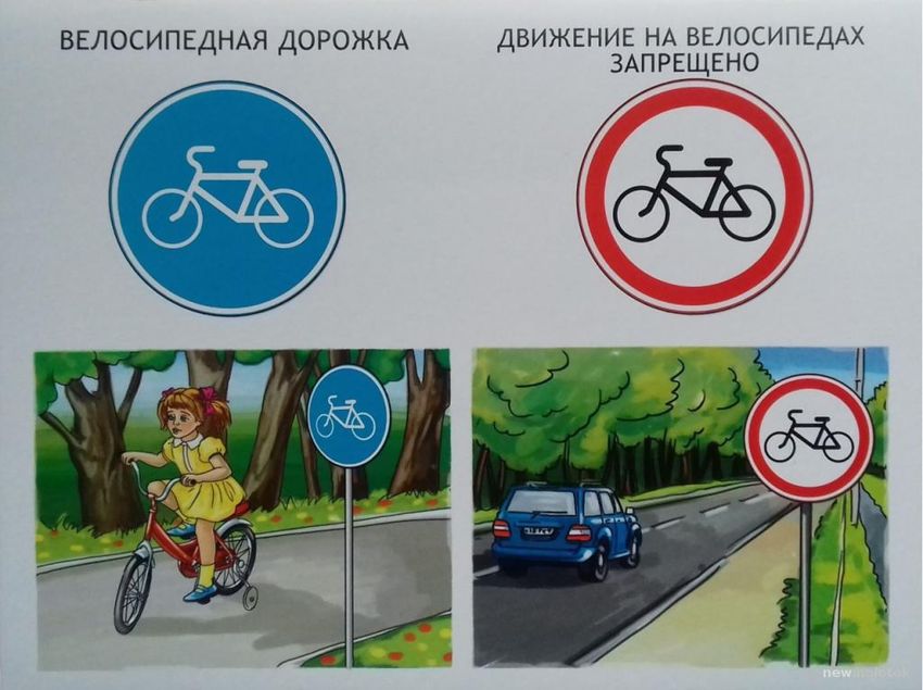 Дорожные знаки для велосипедистов